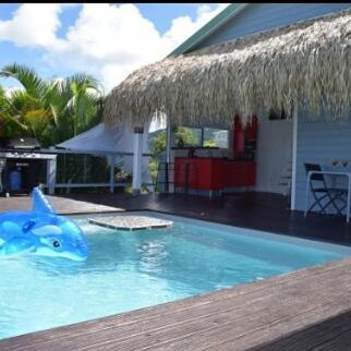 Bungalow La Paillote Le Francois Luaran gambar